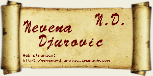 Nevena Đurović vizit kartica